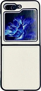 Pokrowiec König Design kompatybilny z Samsung Galaxy Z Flip5 5G - plastikowe, miękkie etui na telefon - biały - Etui i futerały do telefonów - miniaturka - grafika 1