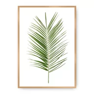 Plakaty - Dekoria Dekoria Plakat Palm Leaf Green 50 x 70 cm Ramka Złota 222H-000-06 - miniaturka - grafika 1