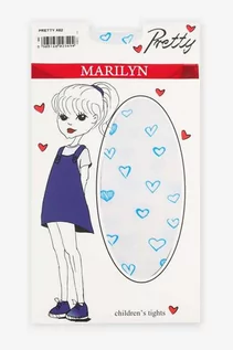 Rajstopy dziecięce - Dziecięce rajstopy w rysunkowe serduszka Pretty X62 Marilyn - grafika 1