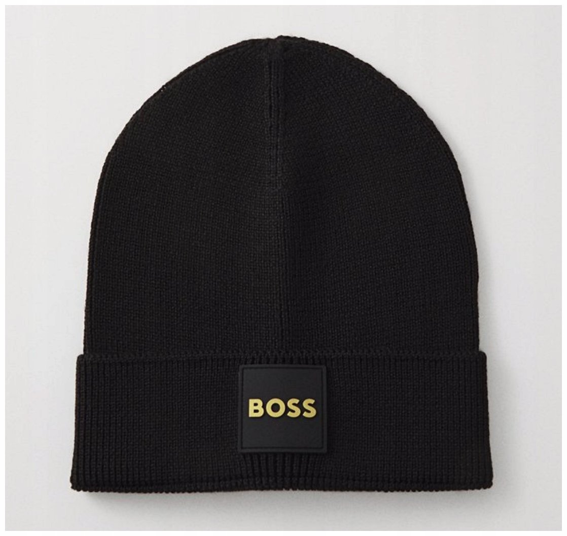 Boss Orange czapka zimowa beanie czarny rozmiar uniwersalny