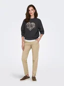 Bluzy damskie - ONLY Bluza w kolorze antracytowym - miniaturka - grafika 1