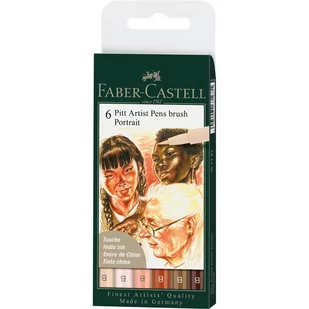 Faber-Castell pióro kreślarskie Pitt Artist Pen Portrait 6 szt twm_969854 - Kredki, ołówki, pastele i pisaki - miniaturka - grafika 1