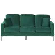 Sofy i kanapy - Sofa 3-osobowa Welurowa Zielona Gavle - miniaturka - grafika 1