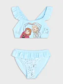 Stroje kąpielowe dla dziewczynek - Sinsay - Dwuczęściowy strój kąpielowy z falbanami Frozen - błękitny - miniaturka - grafika 1