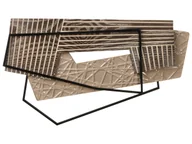 Dekoracje domu - Dekoracja ścienna ENNIS Metal 36 cm Brązowy - miniaturka - grafika 1