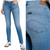 Spodnie damskie - Lee SCARLETT Rays Of Light DżINS DAMSKIE SPODNIE JEANSOWE RURKI W30 L29 - miniaturka - grafika 1