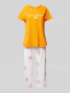 Piżama z wyhaftowanym napisem model ‘Sommerliebe’ - Bielizna nocna - miniaturka - grafika 1