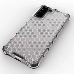 Honeycomb etui pancerny pokrowiec z żelową ramką Samsung Galaxy S21+ 5G (S21 Plus 5G) przezroczysty - Etui i futerały do telefonów - miniaturka - grafika 4