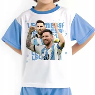 Piłka nożna - Piżama Dziecięca LEO MESSI Koszulka + Spodnie Piłkarskie Mix Wzorów 128 cm - miniaturka - grafika 1