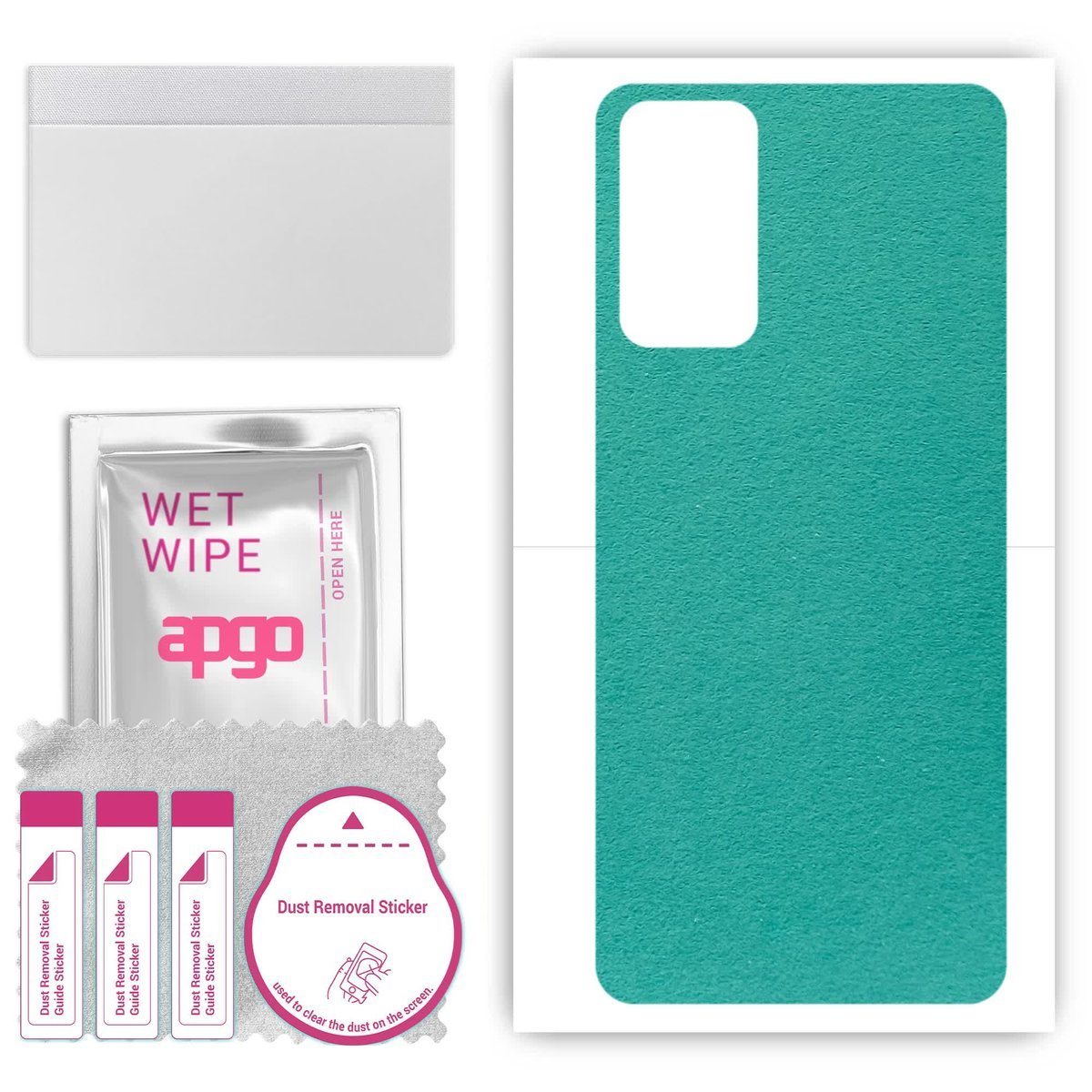 Folia naklejka skórka strukturalna na TYŁ Zamsz do Samsung Galaxy Quantum2 - Zamsz Miętowy - apgo SKINS