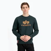 Bluzy męskie - Bluza męska Alpha Industries Basic dark petrol - miniaturka - grafika 1