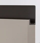 Zawiasy, okucia i inne akcesoria - Uchwyt meblowy krawędziowy Jey 697 Aluminiowy Czarny - miniaturka - grafika 1