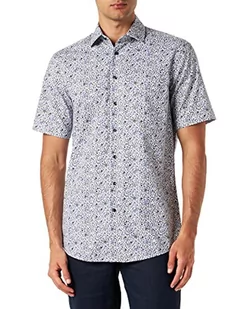 Seidensticker Męska koszula z krótkim rękawem, regularny krój, zielona, 40, zielony, 40 - Koszule męskie - miniaturka - grafika 1