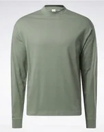 Koszulki męskie - Koszulka z długim rękawem Reebok zielona r.XL - miniaturka - grafika 1
