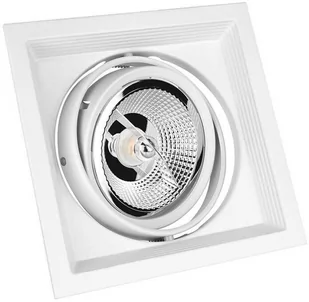 Oprawa Sufitowa Podtynkowa MDD MAXI UNO GU10 X 1 AR111 250V IP20 Biała SpectrumLED SLIP002007 - Oprawy, klosze i abażury - miniaturka - grafika 1
