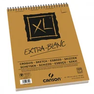 Podobrazia, bloki, papiery - Canson BLOK RYSUNKOWY XL EXTRA WHITE A3 90G 120ARK EXTRA BIAŁY (NA SPIRALI) 200787501 - miniaturka - grafika 1