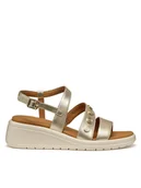 Sandały damskie - Geox Sandały D Meliconia D550EF 000BN C2012 Złoty - miniaturka - grafika 1