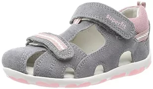 Superfit Sandały Fanni, szare/różowe 2510, 25 EU, Szary różowy 2510, 25 EU - Buty dla dziewczynek - miniaturka - grafika 1