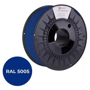 Filament do drukarki 3D C-TECH PREMIUM LINE, PETG, RAL5005, 1,75mm, 1kg, Signal blue - Filamenty i akcesoria do drukarek 3D - miniaturka - grafika 1