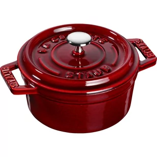 Staub, Mini garnek żeliwny okrągły 250 ml, Grenadynowy - Garnki - miniaturka - grafika 1