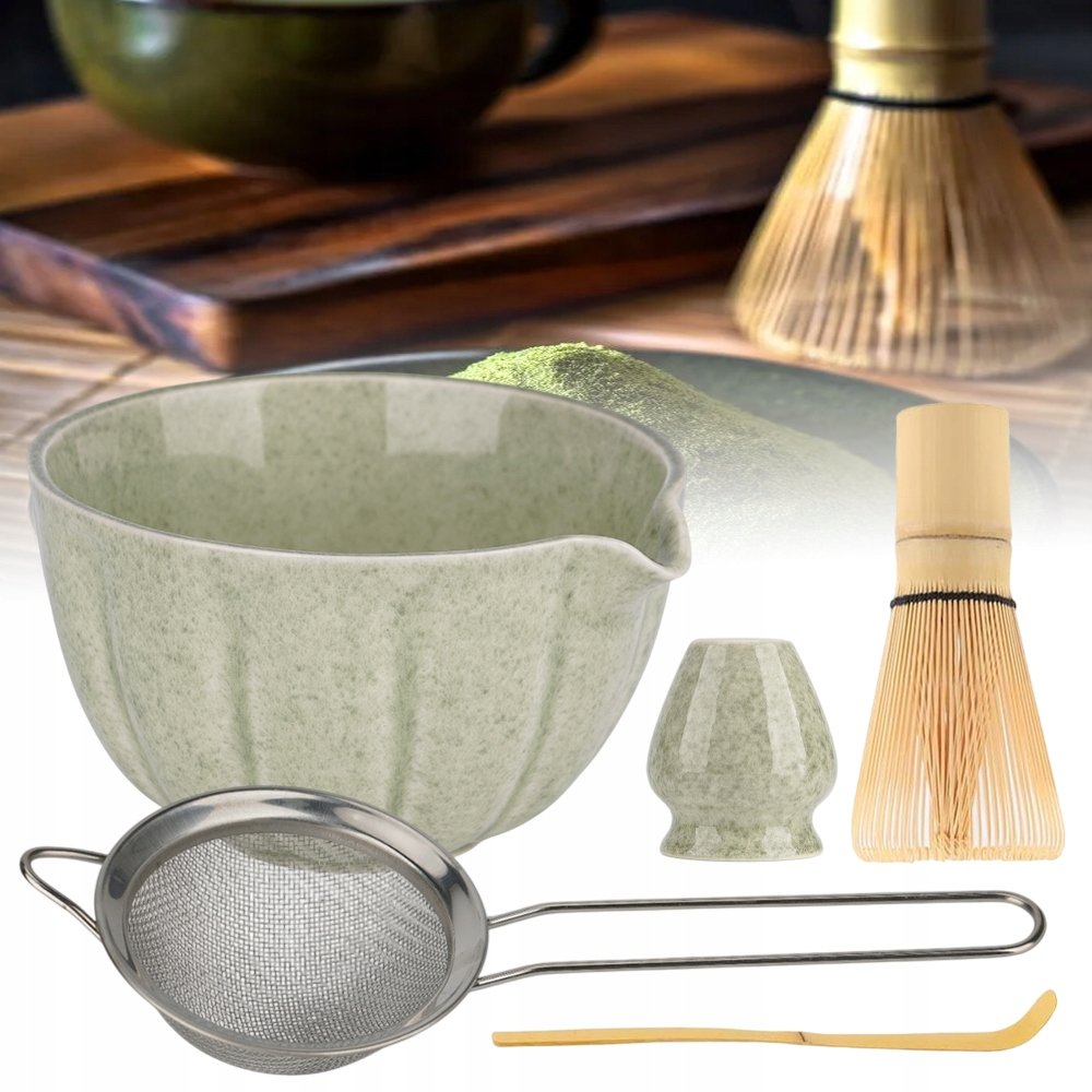 Zestaw Prezentowy Do Herbaty Matcha Zestaw Do Parzenia Matchy 5 Szt.