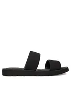 Klapki i japonki męskie - Calvin Klein Klapki Double Strap Cv Logo HM0HM01801 Czarny - miniaturka - grafika 1
