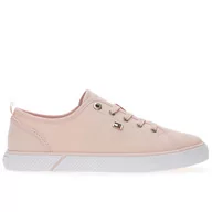 Trampki damskie - Buty Tommy Hilfiger Vulc Canvas FW0FW08063-TJQ - różowe - miniaturka - grafika 1