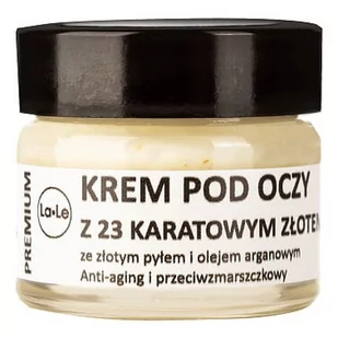 La-Le La-Le Krem pod oczy z 23-karatowym złotem 15ml - Kosmetyki pod oczy - miniaturka - grafika 1