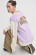Bluzy damskie - Billabong bluza Since 73 damska kolor fioletowy z nadrukiem UBJFT00227 - miniaturka - grafika 1