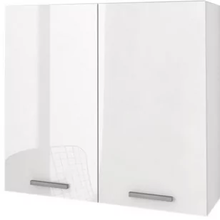 Szafka wisząca NEO Nowoczesnych 60 cm biała POŁYSK - Toaletki - miniaturka - grafika 1