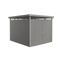 Altany ogrodowe - Biohort Domek narzędziowy metalowy Highline H5 podwójne drzwi 275x315x222 cm szary - miniaturka - grafika 1