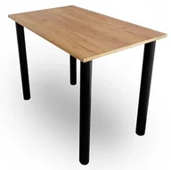Stoły - Stół kuchenny z regulacją wysokości nóg 90x60 dąb craft złoty - Iwez - miniaturka - grafika 1