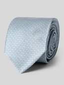 Krawaty i muchy męskie - Krawat z czystego jedwabiu z naszywką z logo (7,5 cm) - miniaturka - grafika 1