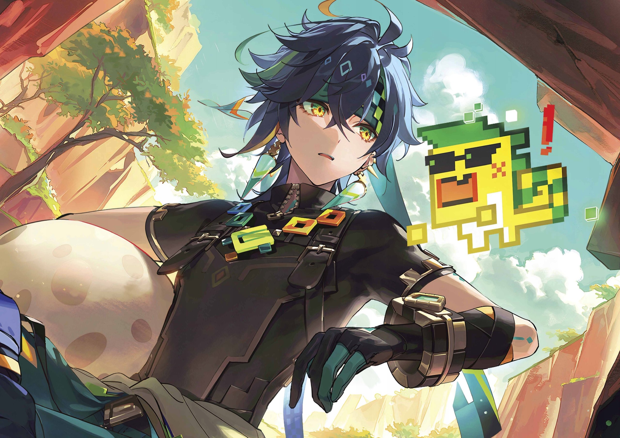 Plakat A3 Genshin Impact Anime Gra Kinich