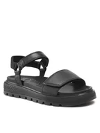 Sandały damskie - Timberland Sandały Ray City Sandal Ankl Strp TB0A2F2J0151 Czarny - miniaturka - grafika 1