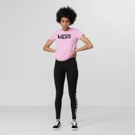Spodnie sportowe damskie - Damskie legginsy z nadrukiem VANS CHALKBOARD CLASSI Black - miniaturka - grafika 1