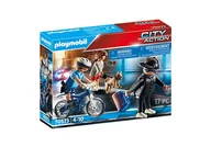 Klocki - Playmobil Pościg rowerem policyjnym 70573 70573 - miniaturka - grafika 1