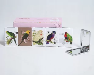 Lusterko Składane kieszonkowe do torebki Papuga - Lusterka do makijażu - miniaturka - grafika 1