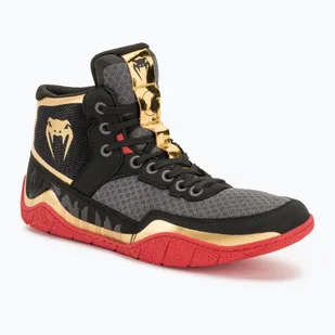 Buty bokserskie Venum Elite Wrestling black/gold/red - Pozostałe akcesoria do sportów walki - miniaturka - grafika 1