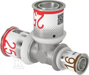 Uponor S-Press PLUS trójnik redukcyjny 25-25-16 - Łączniki, trójniki, kształtki - miniaturka - grafika 1
