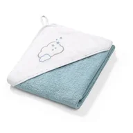 Okrycia kąpielowe dla dzieci - BabyOno Okrycie kąpielowe frotte ręcznik z kapturkiem 100x100cm chmurka | PONAD 10 TYŚ PRODUKTÓW W ATRAKCYJNYCH CENACH | SZYBKA - miniaturka - grafika 1