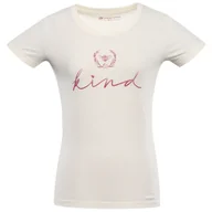 Koszulki sportowe damskie - Koszulka damska Alpine Pro Termesa 2 Rozmiar: S / Kolor: beżowy - miniaturka - grafika 1