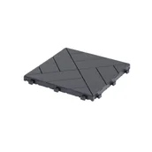Podesty i deski tarasowe - EASY TILE Podest tarasowy Arista Deck 30x30x2 cm grafitowy - miniaturka - grafika 1