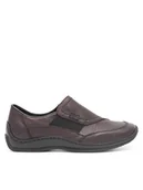 Półbuty damskie - Rieker Półbuty L1791-35 Bordowy - miniaturka - grafika 1