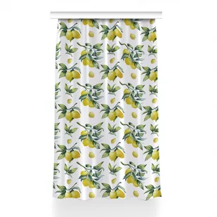 Gotowa zasłona z nadrukiem 150x240 Żółte cytryny, Fabricsy - Zasłony - miniaturka - grafika 1