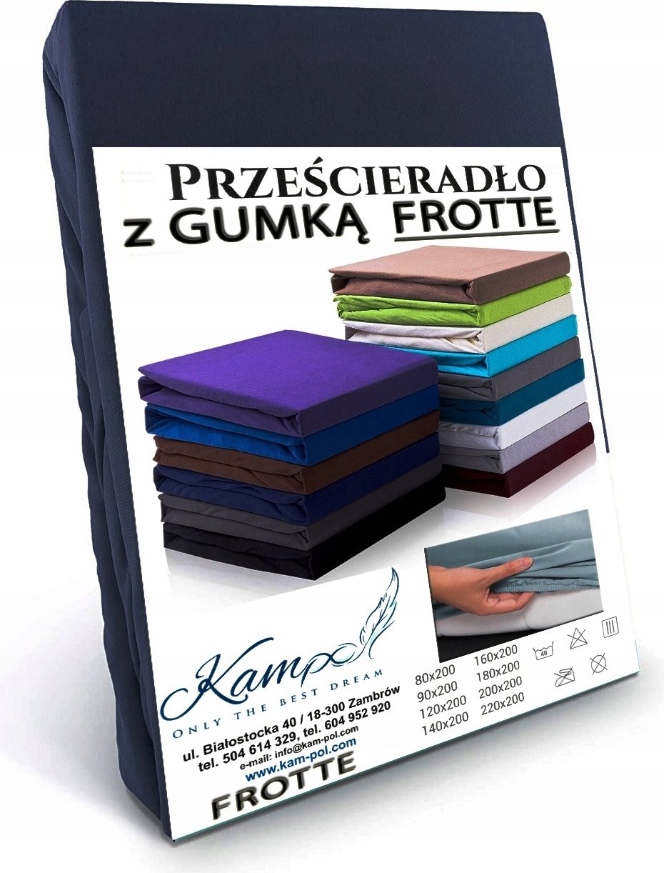 Prześcieradło Frotte Z Gumką 80X200 Mix Kolor