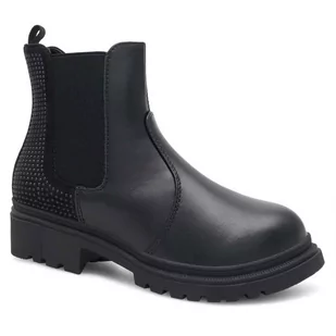 Botki DeeZee CS6191-08 Czarny - Buty dla dziewczynek - miniaturka - grafika 1