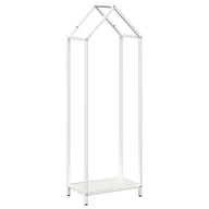 Wózki magazynowe - vidaXL Stojak na drewno opałowe biały 40x25x120 cm - miniaturka - grafika 1