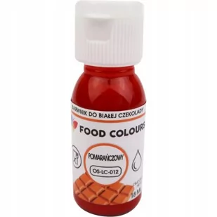 FOOD COLOURS Barwnik cukierniczy w płynie o kolorze pomarańczowym do tłustych mas 18ml - Dodatki do ciast w proszku - miniaturka - grafika 1