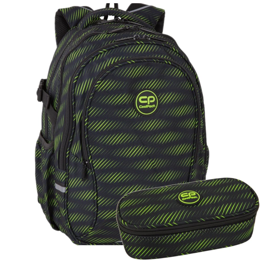 Plecak szkolny młodzieżowy CoolPack Limeh 4-8 klasa czarny Zestaw